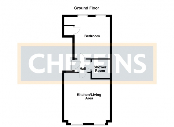 Floor Plan Image for 1 Bedroom Flat to Rent in High Street, Newmarket