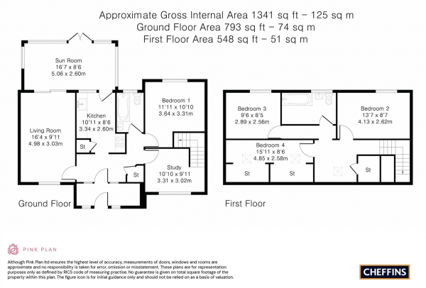 Floor Plan Image for 4 Bedroom Detached Bungalow for Sale in Cheveley Road, Newmarket