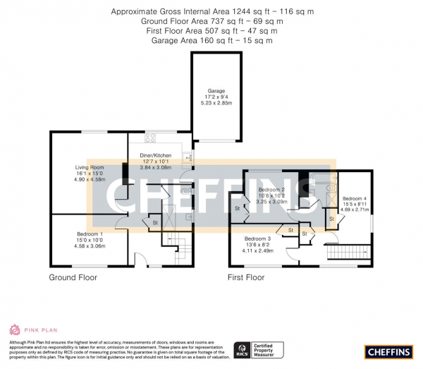 Floor Plan Image for 4 Bedroom Detached House for Sale in Station Road, Kennett