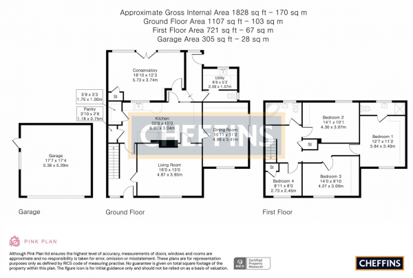 Floor Plan Image for 4 Bedroom Semi-Detached House for Sale in Fordham Road, Isleham