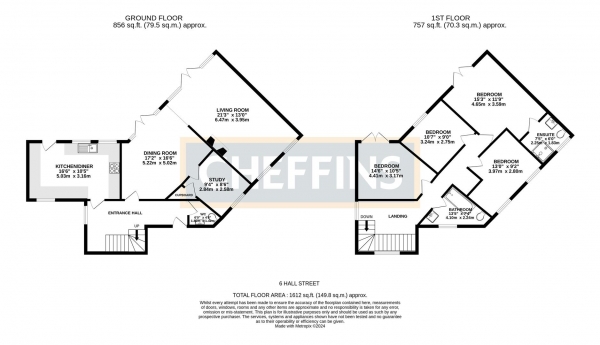 Floor Plan Image for 4 Bedroom Property to Rent in Hall Street, Soham, Ely