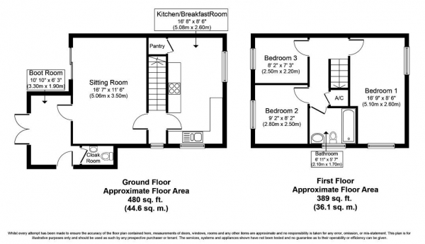 Floor Plan Image for 3 Bedroom Semi-Detached House for Sale in Icknield Close, Cheveley