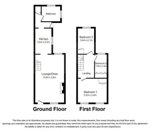 Floor Plan Image for 3 Bedroom Terraced House for Sale in Exeter Road, Newmarket