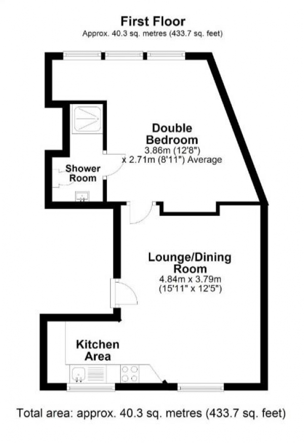 Floor Plan Image for 1 Bedroom Property for Sale in St. Marys Square, Newmarket