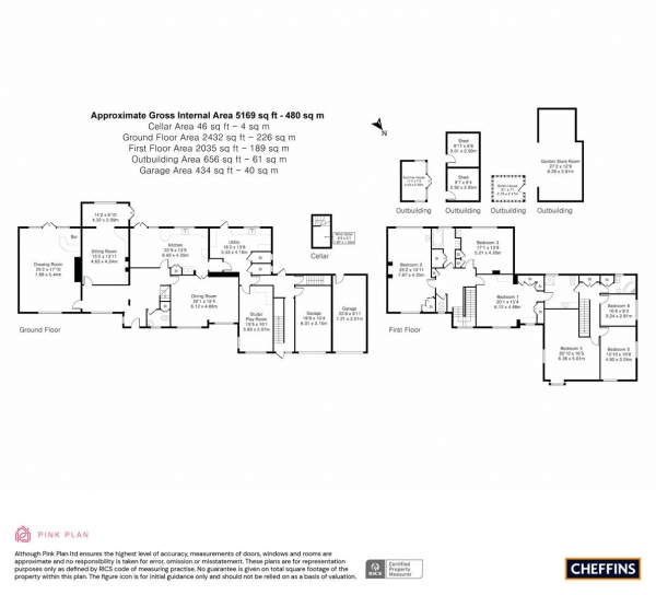 Floor Plan Image for 6 Bedroom Property to Rent in Heath Road, Newmarket