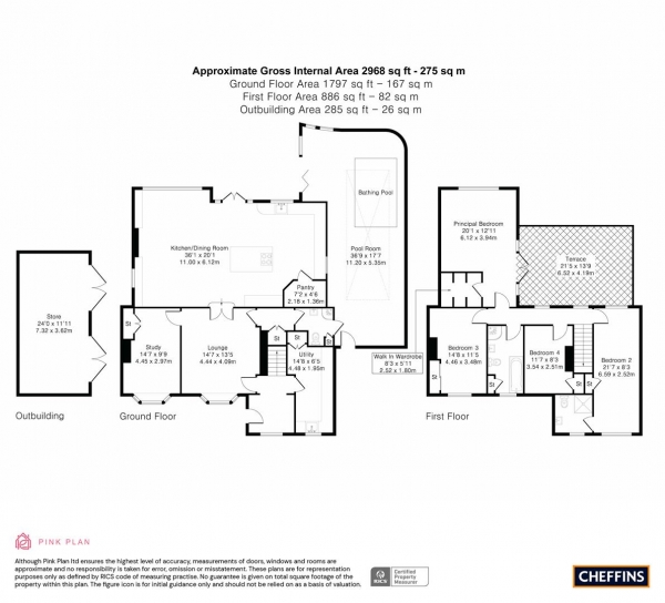 Floor Plan Image for 4 Bedroom Property to Rent in Little Ditton, Woodditton