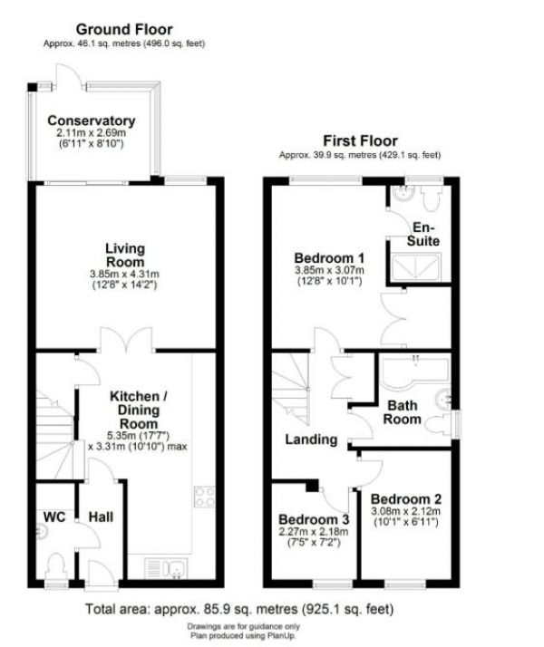 Floor Plan Image for 3 Bedroom Detached House for Sale in Calfe Fen Close, Soham