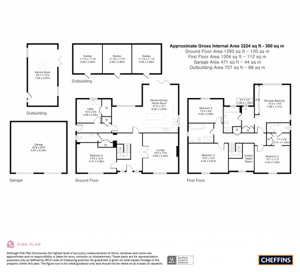 Floor Plan Image for 5 Bedroom Detached House for Sale in Great Fen Road, Soham, Ely