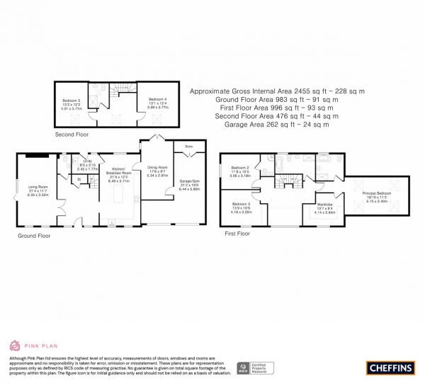 Floor Plan Image for 5 Bedroom Detached House to Rent in High Street, Burwell