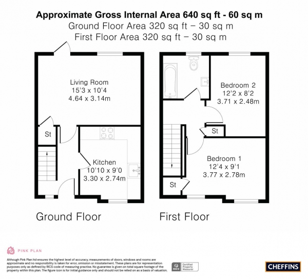 Floor Plan Image for 2 Bedroom Terraced House for Sale in Granby Street, Newmarket