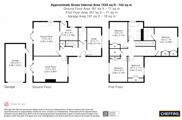 Floor Plan Image for 4 Bedroom Detached House for Sale in Meeting Green, Wickhambrook