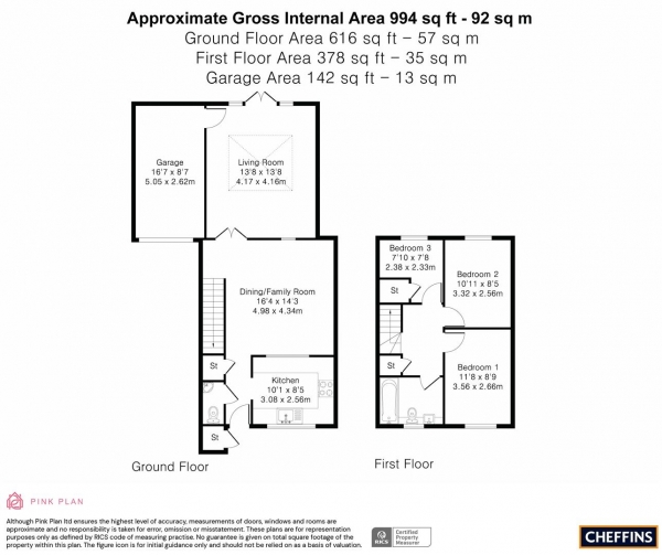 Floor Plan Image for 3 Bedroom End of Terrace House for Sale in Barry Lynham Drive, Newmarket