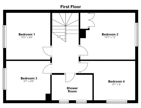 Floor Plan Image for 4 Bedroom Detached House for Sale in Westward Deals, Kedington