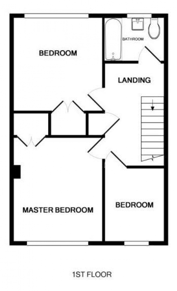 Floor Plan Image for 3 Bedroom End of Terrace House for Sale in Westward Deals, Kedington