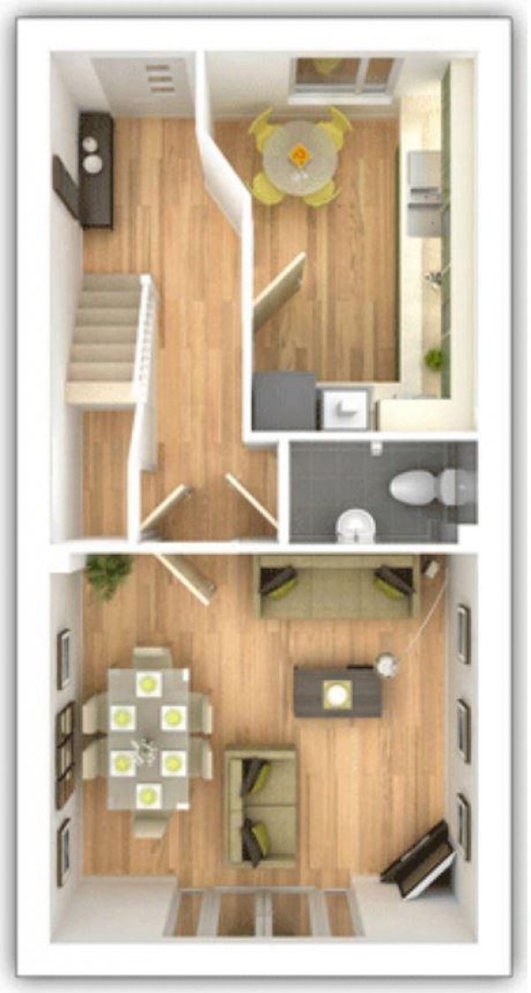 Floor Plan Image for 3 Bedroom End of Terrace House for Sale in Fleming Way, Haverhill