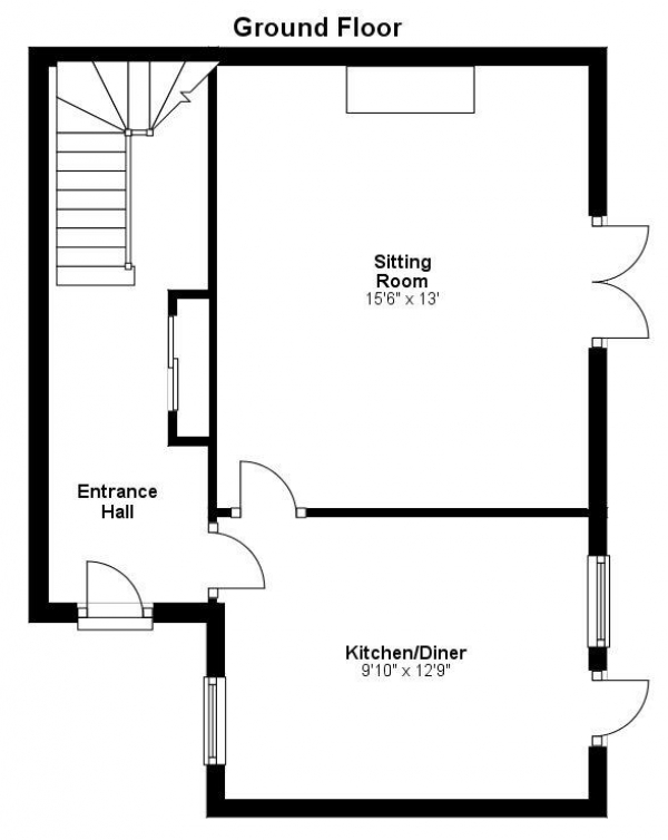 Floor Plan Image for 3 Bedroom Property for Sale in Butley Court, Haverhill