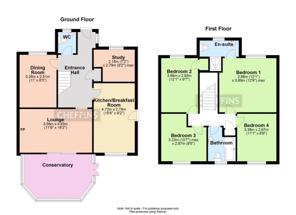 Floor Plan Image for 4 Bedroom Detached House for Sale in Strawberry Fields, Haverhill