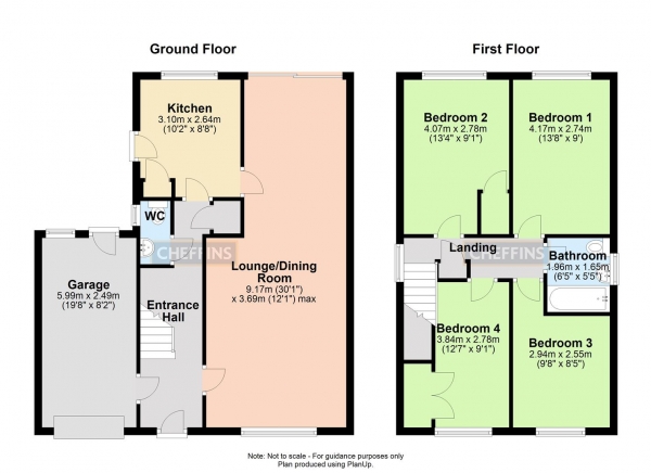 Floor Plan Image for 4 Bedroom Detached House for Sale in Chaplains Close, Haverhill