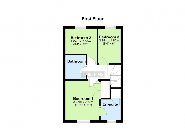 Floor Plan Image for 3 Bedroom Terraced House to Rent in Brickfields Drive, Haverhill