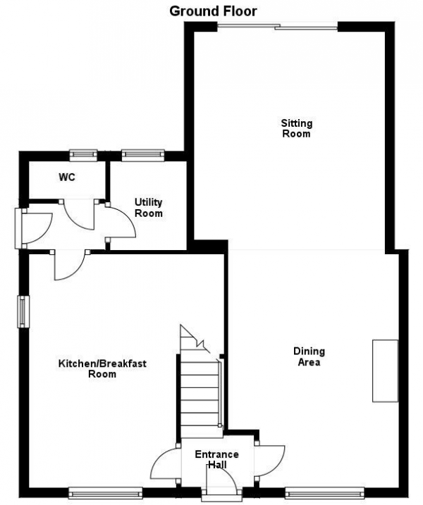 Floor Plan Image for 3 Bedroom Semi-Detached House for Sale in School Road, Kedington, Haverhill