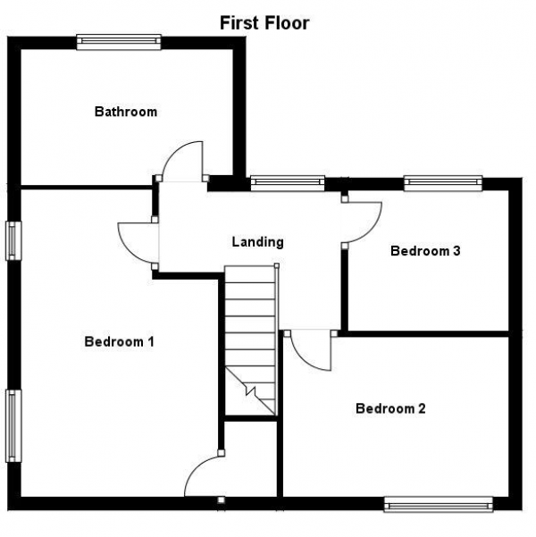 Floor Plan Image for 3 Bedroom Semi-Detached House for Sale in School Road, Kedington, Haverhill