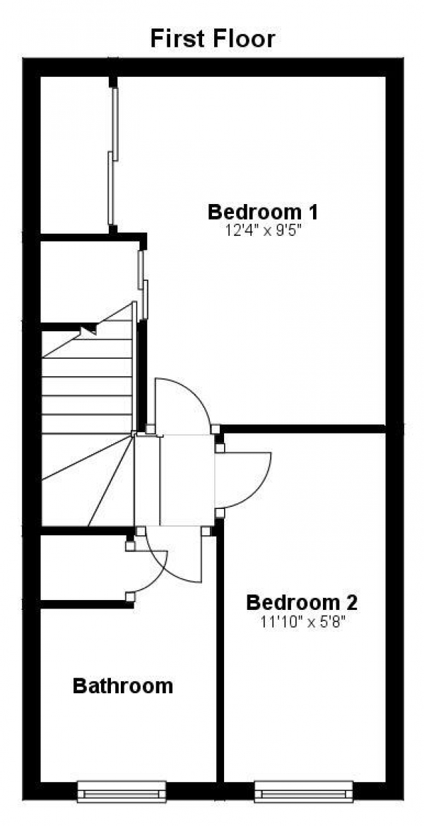 Floor Plan Image for 2 Bedroom Property for Sale in Old Rope Walk, Haverhill