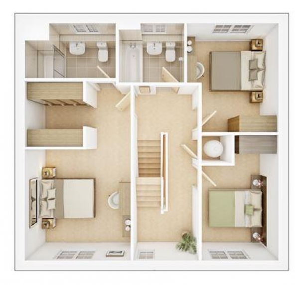 Floor Plan Image for 5 Bedroom Detached House for Sale in Rutherford Place, Withersfield, Haverhill