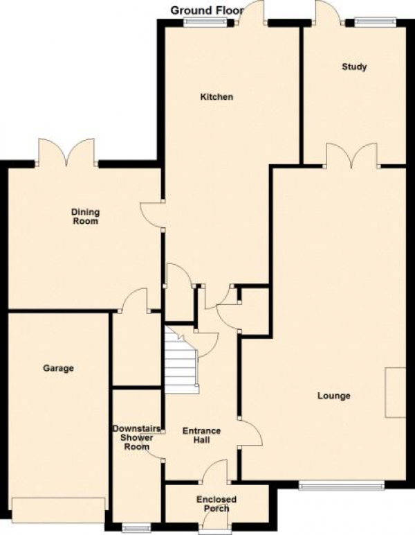 Floor Plan Image for 4 Bedroom Semi-Detached House for Sale in Chapple Drive, Haverhill