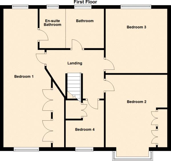 Floor Plan Image for 4 Bedroom Semi-Detached House for Sale in Chapple Drive, Haverhill