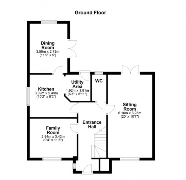 Floor Plan Image for 4 Bedroom Semi-Detached House for Sale in Bellings Road, Haverhill