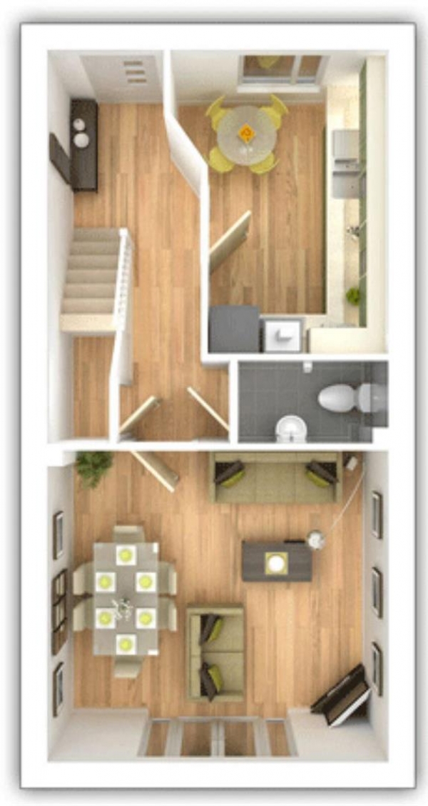 Floor Plan Image for 3 Bedroom End of Terrace House for Sale in Fleming Way, Withersfield, Haverhill