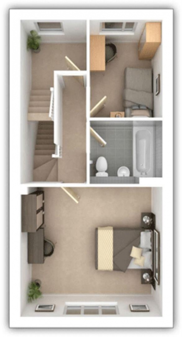 Floor Plan Image for 3 Bedroom End of Terrace House for Sale in Fleming Way, Withersfield, Haverhill