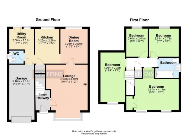 Floor Plan Image for 4 Bedroom Detached House for Sale in Poplar Close, Haverhill