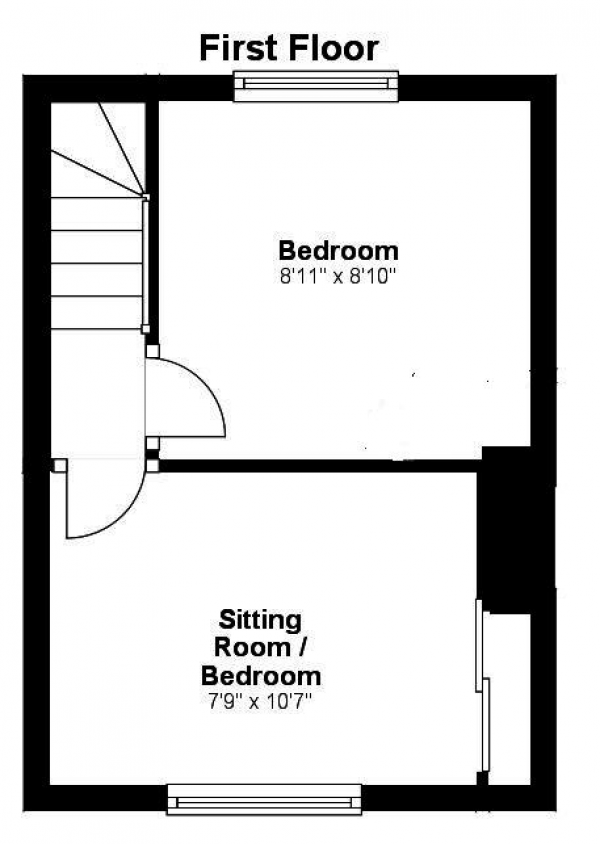 Floor Plan Image for 2 Bedroom Terraced House for Sale in Downs Place, Haverhill