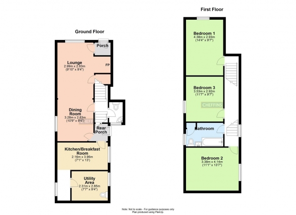 Floor Plan Image for 3 Bedroom End of Terrace House for Sale in High Street, Cavendish