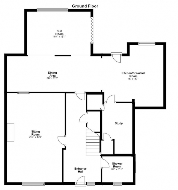 Floor Plan Image for 4 Bedroom Detached House for Sale in Blenheim Close, Haverhill