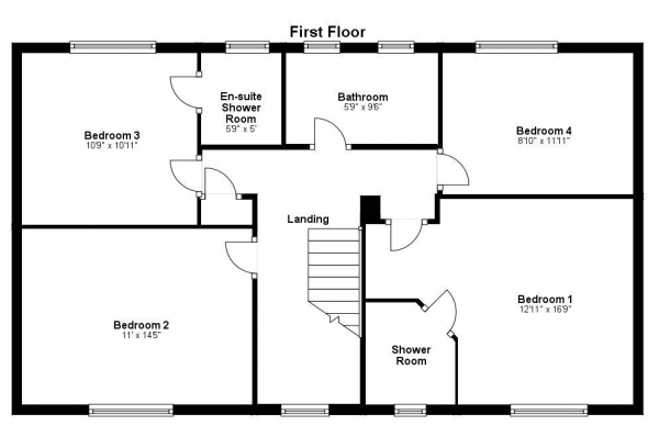 Floor Plan Image for 4 Bedroom Detached House for Sale in Blenheim Close, Haverhill