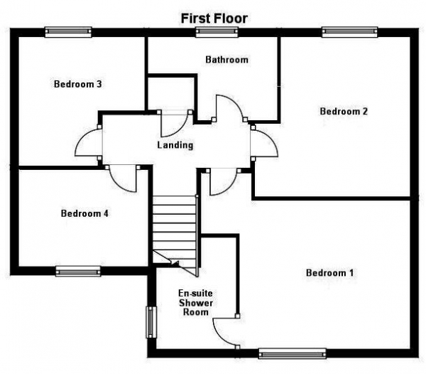 Floor Plan Image for 4 Bedroom Detached House for Sale in Manor Farm Close, Haverhill