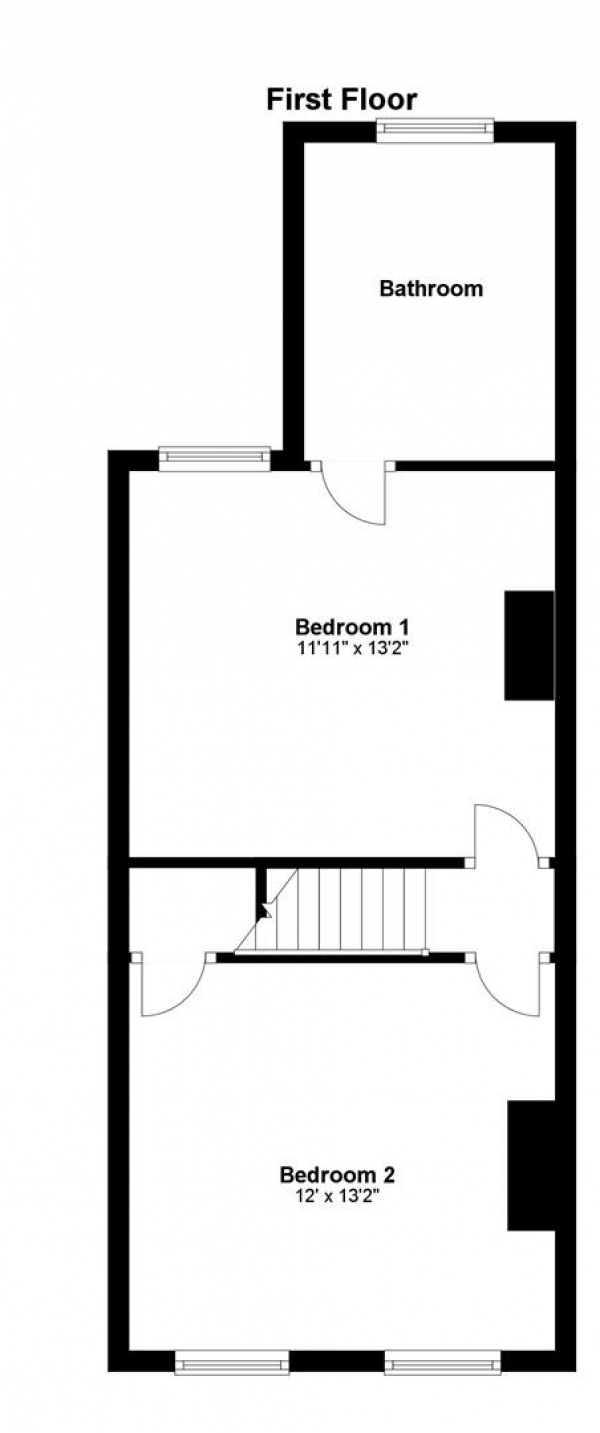 Floor Plan Image for 2 Bedroom Terraced House for Sale in Burton End, Haverhill