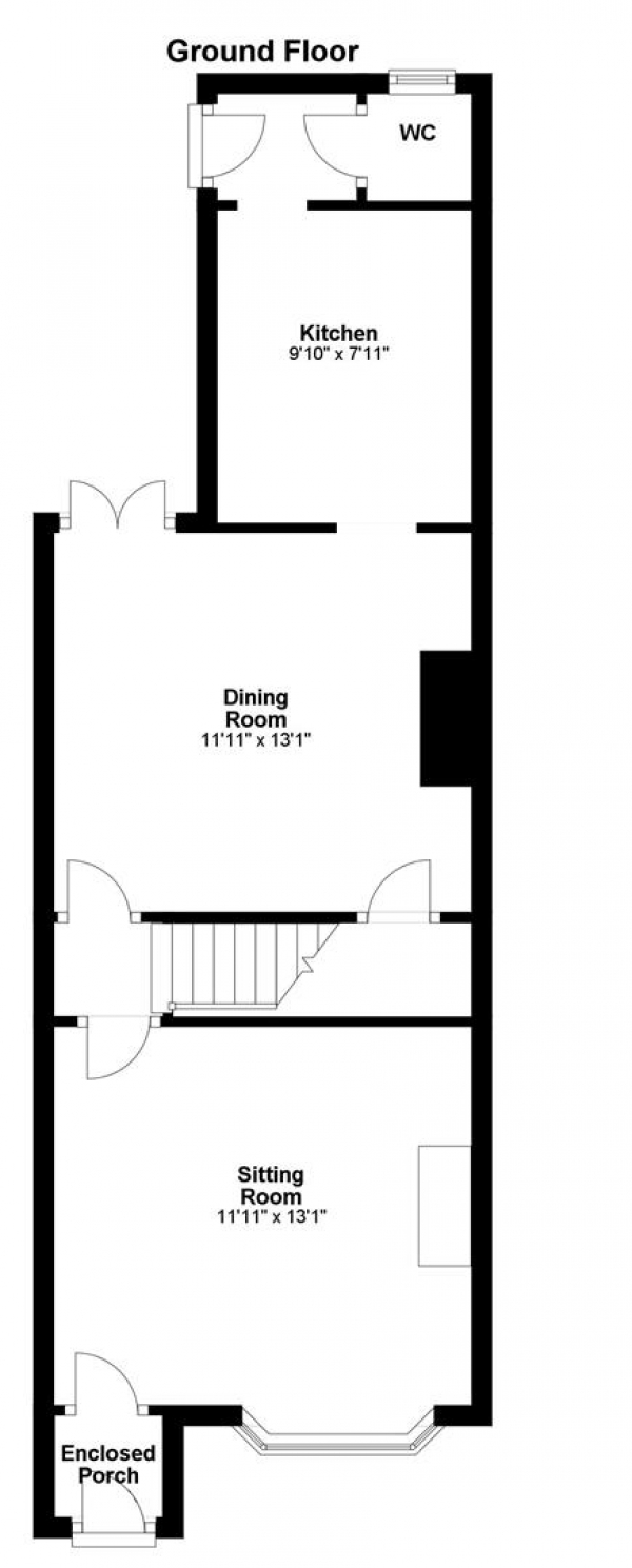 Floor Plan Image for 2 Bedroom Terraced House for Sale in Burton End, Haverhill