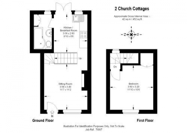 Floor Plan Image for 1 Bedroom Cottage for Sale in Church Road, Great Yeldham, Halstead