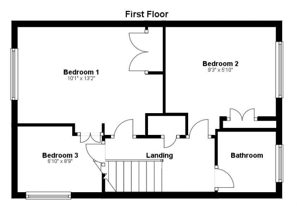 Floor Plan Image for 3 Bedroom Semi-Detached House for Sale in Abbotts Road, Haverhill