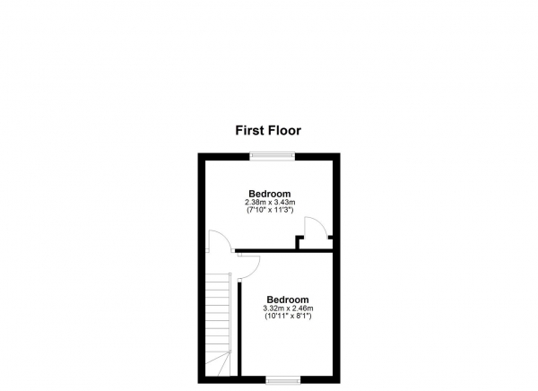 Floor Plan Image for 2 Bedroom Terraced House to Rent in Eden Road, Haverhill