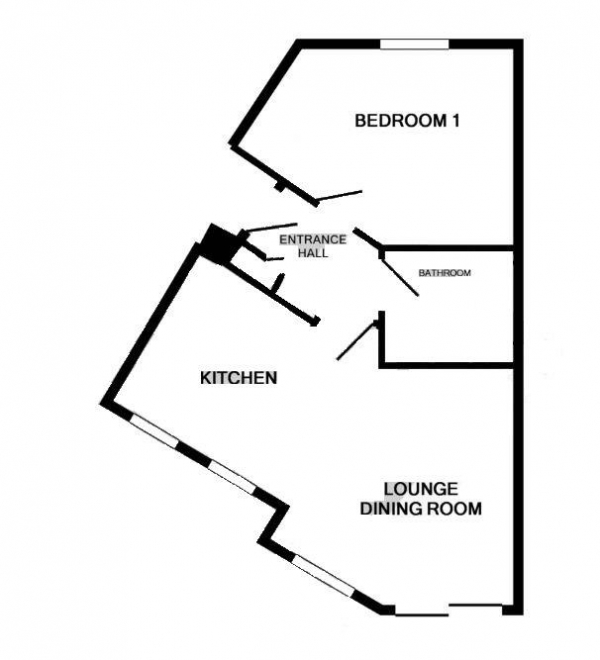 Floor Plan Image for 1 Bedroom Apartment for Sale in Bloomsfield Road, Haverhill