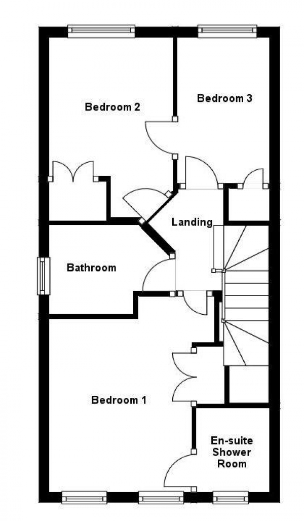 Floor Plan Image for 3 Bedroom End of Terrace House for Sale in Raine Avenue, Haverhill