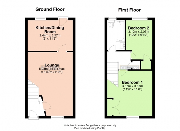 Floor Plan Image for 2 Bedroom End of Terrace House for Sale in Fennels Close, Haverhill