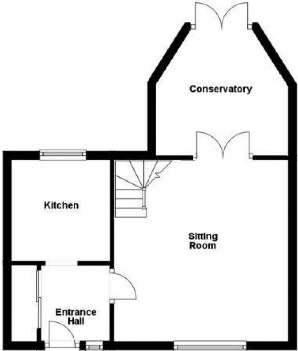 Floor Plan Image for 2 Bedroom End of Terrace House for Sale in Shardlow Close, Haverhill