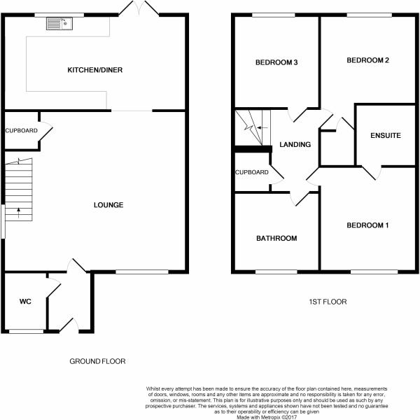 Floor Plan Image for 3 Bedroom Semi-Detached House for Sale in Stockley Close, Haverhill