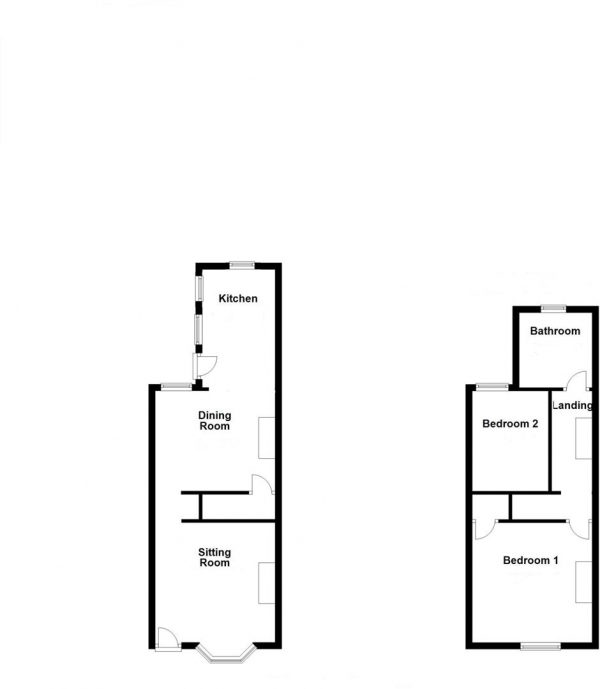 Floor Plan Image for 2 Bedroom Terraced House for Sale in Mount Road, Haverhill