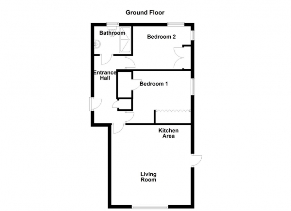 Floor Plan Image for 2 Bedroom Flat for Sale in Hamlet Road, Haverhill